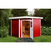 Weka Gartenhaus 229 2,39 x 2,35 m schwedenrot