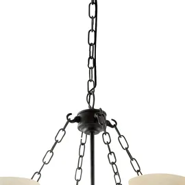 Searchlight Cartwheel 8-flg. 60W schwarz/weiß  Durchmesser  - Glas/Metall