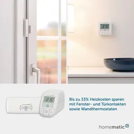eQ-3 Homematic IP Smart Home Starter Set Heizen – Basic, Digitale Steuerung für Heizung mit oder ohne App, Alexa, Google Assistant, einfache Installation, Thermostat, Heizungsthermostat, 160955A0