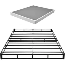 Vevor Boxspringbettgestell 2010 x 1515 mm 13 cm Braun/Schwarz