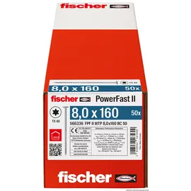 Fischer Holzbauschraube 8,0 x 160 50 Stück