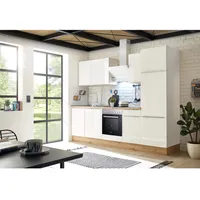 Respekta Küchenzeile Marleen 280 cm Weiß Hochglanz