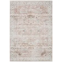 benuta Vintage-Teppich, Rosa, Kunststoff, Vintage, Rechteckig, 200x300 cm Oeko-Tex® Standard 100, in verschiedenen Größen erhältlich, rutschfeste Unterfläche, waschbar, Teppiche - Böden, Teppiche, Vintage-Teppiche