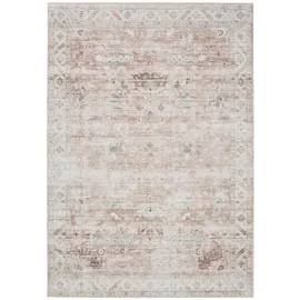 benuta Vintage-Teppich, Rosa, Kunststoff, Vintage, Rechteckig, 200x300 cm Oeko-Tex® Standard 100, in verschiedenen Größen erhältlich, rutschfeste Unterfläche, waschbar, Teppiche - Böden, Teppiche, Vintage-Teppiche