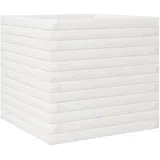 vidaXL Pflanzkübel Weiß 50x50x45,5 cm Massivholz Kiefer