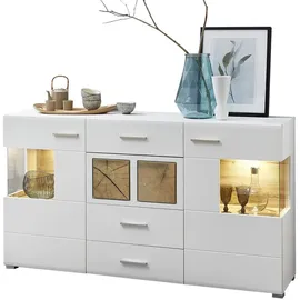 Möbel Boss Sideboard 170 x 94 x 42 cm Weiß / Braun