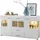 Möbel Boss Sideboard 170 x 94 x 42 cm Weiß / Braun