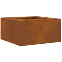 vidaXL - Feuerstelle Quadratisch 80x80x40 cm Cortenstahl