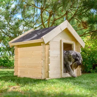 TIMBELA Hundehütte M401-1 (73 x 83 x 80 cm, Holz)