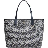 Tommy Hilfiger Icon Tote Bag Shopper Jacquard Blue
