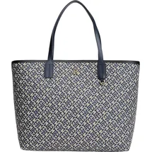 Tommy Hilfiger Icon Tote Bag Shopper Jacquard Blue