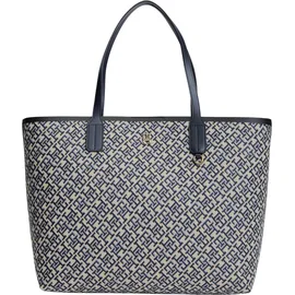 Tommy Hilfiger Icon Tote Bag Shopper Jacquard Blue