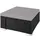 Tectake Rattan-Sitzhocker 53 x 53 x 26 cm schwarz/grau