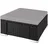 Tectake Rattan-Sitzhocker 53 x 53 x 26 cm schwarz/grau