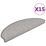vidaXL Treppenmatte 65 x 21 cm Beige