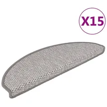 vidaXL Treppenmatte 65 x 21 cm Beige