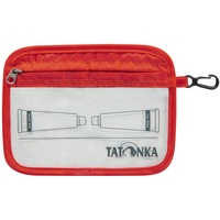Tatonka Zip Flight Bag A6 - Kleiner, transparenter Beutel zur Mitnahme von Flüssigkeiten im Flugzeug-Handgepäck - 16 x 12 cm (red orange)