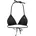 Traingle Bikini-Oberteil mit Logo-Print Black XL