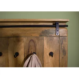 MASSIVMOEBEL24.DE Wandgarderobe Mango 100x8x190 natur lackiert RAILWAY #1008