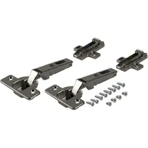 Accuride Scharnierset für innenliegende Türen Stahl schwarz