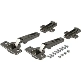 Accuride Scharnierset für innenliegende Türen Stahl schwarz
