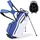 Vevor Golfbag mit 7-Facher Einteilung, Golftasche mit Standfüßen Doppelschultergurt Durchgehenden Trennfächern Regenhaube Stautaschen, Caddybag aus Polyester für Herren Damen Golf Cartbag