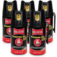 Ballistol 5er Set Nebel-Abwehrspray Fog 5x40 ml – Pfefferspray - Pepper Spray Tierabwehrspray, Selbstverteidigung Frauen