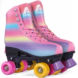 Apollo Rollschuhe Kinder und Erwachsene | größenverstellbare Quad-Skates, 3 Größen, verstellbar von 31 bis 42 | Rollschuhe Damen in schicken Designs