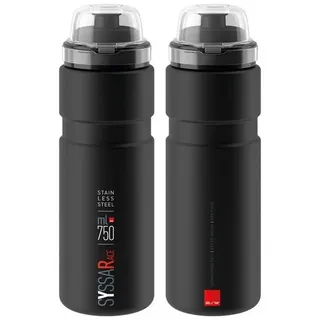 Elite Trinkflasche schwarz Matt, 750ml,