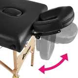 Tectake tectake® 2 Zonen Massageliege-Set, Breite 59 cm, Polsterung 7,5 cm, mit Holzgestell, 220 x 83 x 87,5 cm