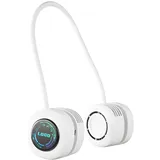 Wiederaufladbarer, Freihändig Bedienbarer Nackenventilator Per Usb, 360° Faltbar, Mit Doppelter Luftstromrichtung Und 3 Leisen Geschwindigkeitsstufen, Ideal Für Sport, Laufen, Reisen, Camping Und Zuha