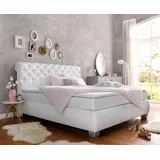HAPO Boxspringbett 214 x 230 cm Weiß