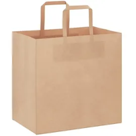 vidaXL Papiertragetaschen 250 Stk mit Henkeln Braun 26x17x25 cm 4101815