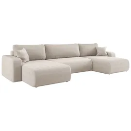 kaiser möbel Ecksofa Cord U-form 3-Sitzer Beige