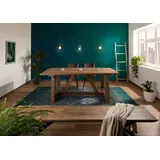 Massivmoebel24 Teak 270 x 78 x 100 cm natur beige