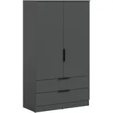 Möbel Boss Wäscheschrank Kopenhagen 80 x 140 x 37 cm Grau