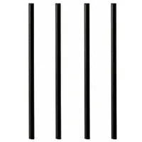 Papstar Strohhalme pure schwarz