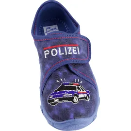 Beck Hausschuhe Polizei Blau 33