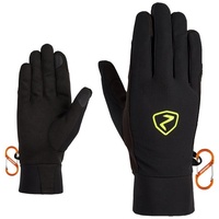 Ziener Langlaufhandschuhe GYSMO TOUCH glove mountaineeri black.poison yellow 8,5