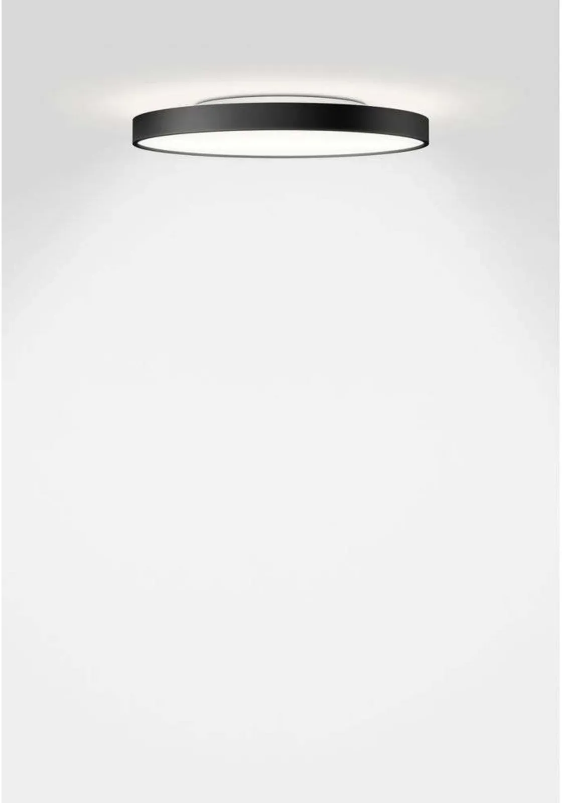 Deckenleuchte Serien Lighting, dimmbar, Schwarz, für Wohnzimmer, Aluminium - 4.8
