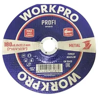 WorkPro WP406433 Schleifscheibe Durchmesser 180 mm Bohrungs-Ø 22.2 mm
