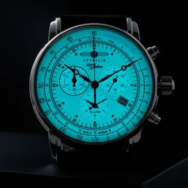 Zeppelin 100 Jahre Zeppelin Leder 42 mm 8680-3