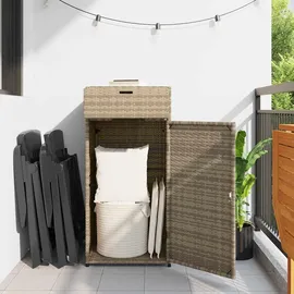 vidaXL Gartenschrank 55 x 55 x 111 cm Beige