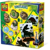 SES Gipsgießen und Kratzbilder Dinosaurier 2 in 1 1 St. diverse Farben