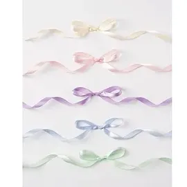 Folia Geschenkband PASTELL satiniert pink, orange, gelb, grün, blau 10,0 mm x 4,0 m