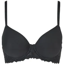 NINA VON C. "Millefleurs", Damen, Gr. 75, Cup D, schwarz, Obermaterial: 85% Polyamid, 15% Elasthan, unifarben, Basic, normal, BHs Bügel-BH, elastisch, feminin, bequem, atmungsaktiv, weich, mit Spitze, mit Bügel