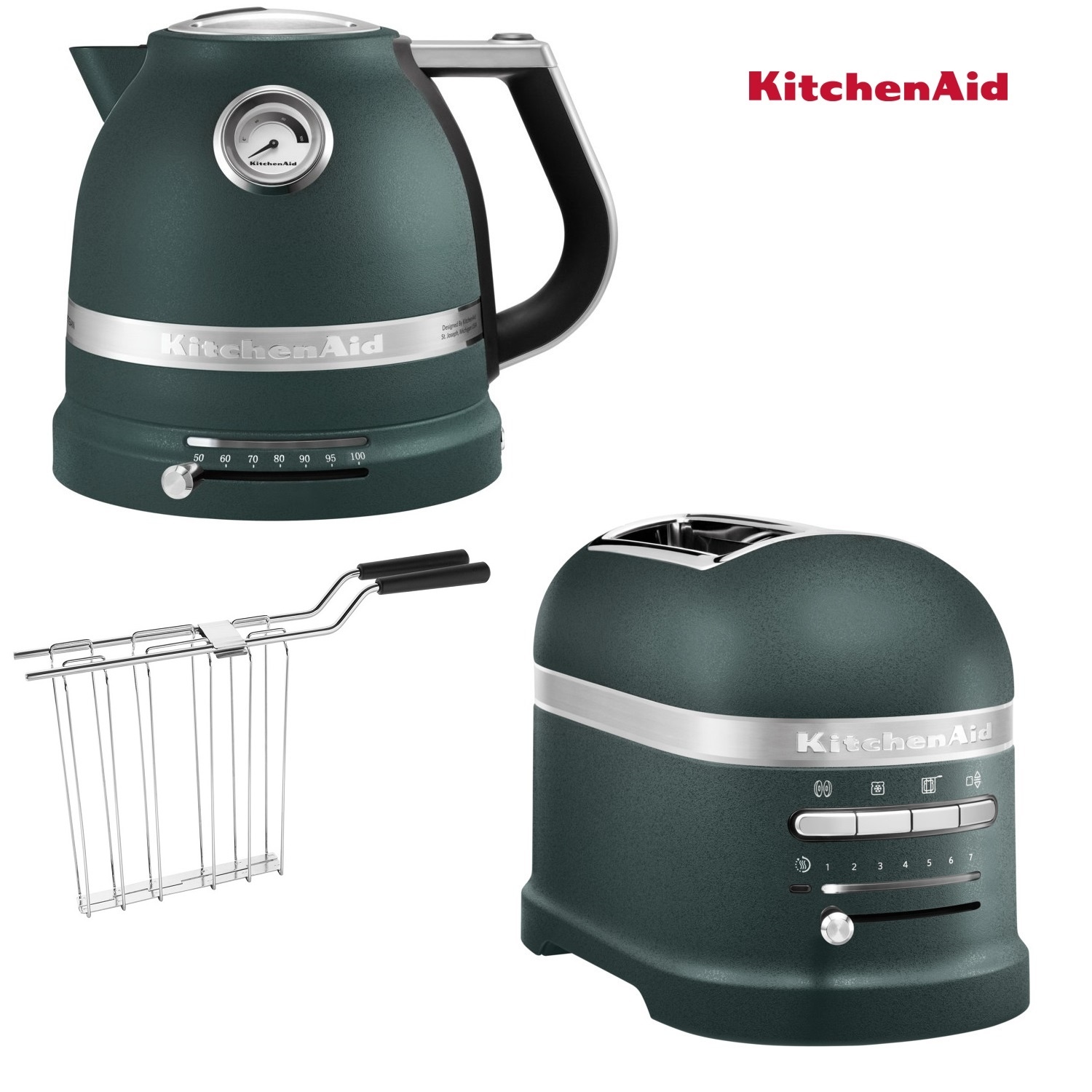KitchenAid Artisan Wasserkocher + Toaster Palmenstrand