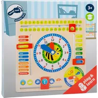 Legler Small foot 4765 - Lerntafel Datum, Uhr- &