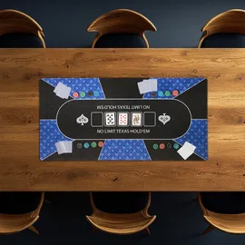 Relaxdays Pokermatte, 120 x 60 cm,