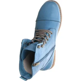 Andrea Conti Damen Stiefelette Schnürboot Leder 0348760, Größe:37 EU, Farbe:Blau - 37